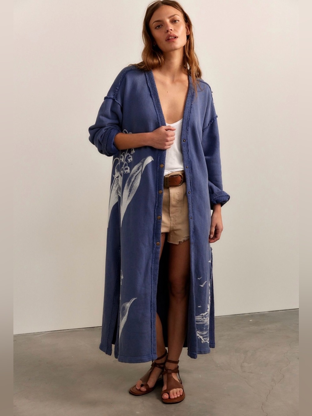 FREE PEOPLE DUTCH MAXI CARDI NWT SIZE M - Picture 4 of 8